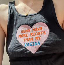 Load image into Gallery viewer, Guns Have More Rights Than My Vagina Cropped Tank
